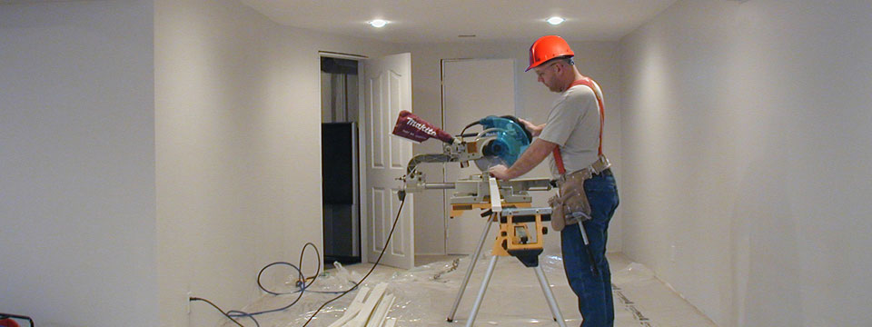 family room basement renovation Montreal